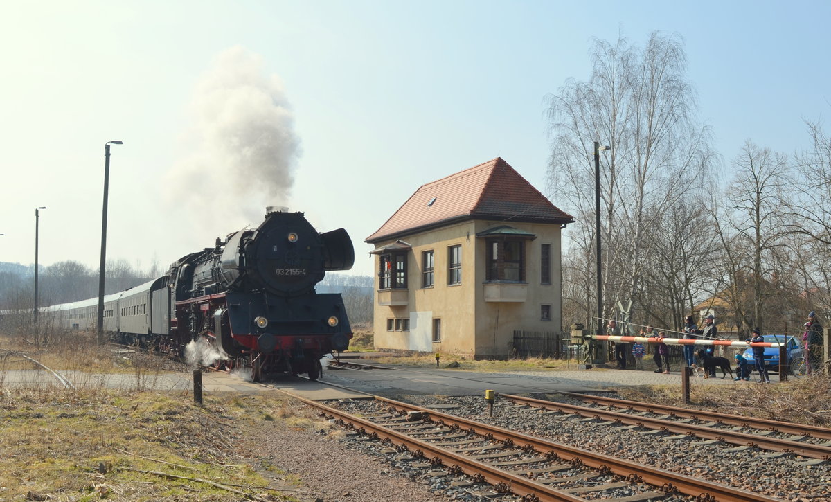 03 2155-4 WFL - Wedler & Franz GbR von Weimar nach Nossen in Roßwein 25.03.2018