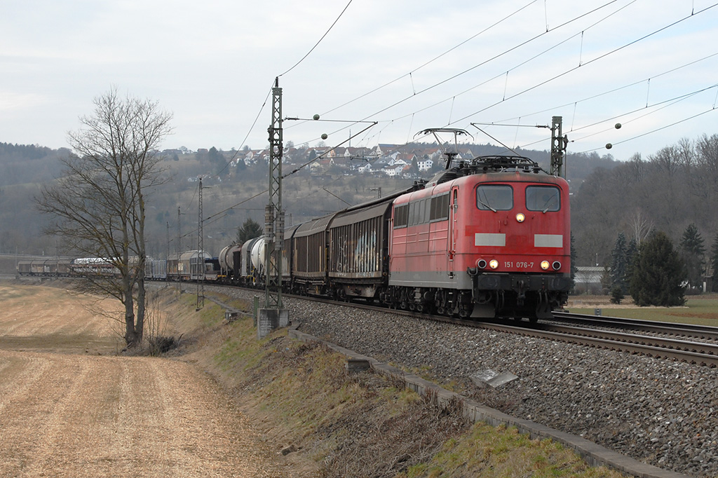 03.03.2018 Streckenabschnitt Uhingen 151 076-7