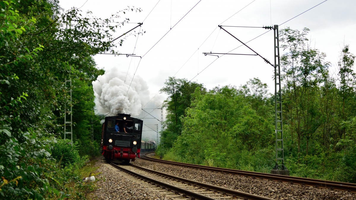 03.08.2014 - Württembergische Schwarzwaldbahn T3 930 auf der Sonderfahrt zwischen Korntal und Leonberg - hier kurz nach Höfingen