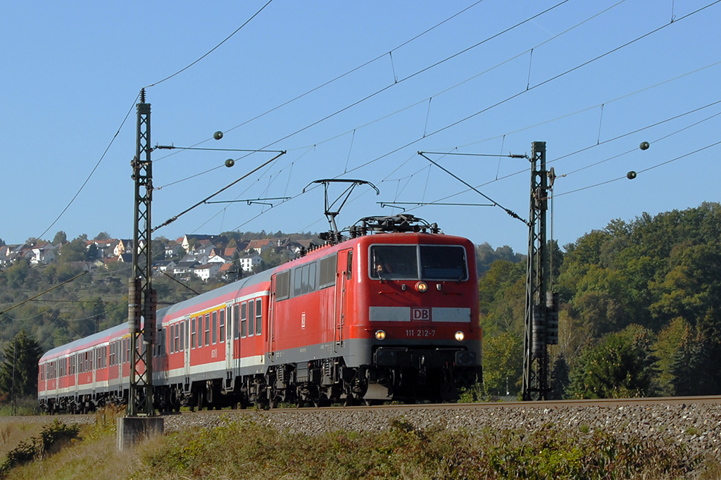 04.10.2018 Streckenabschnitt Uhingen 111 212-7