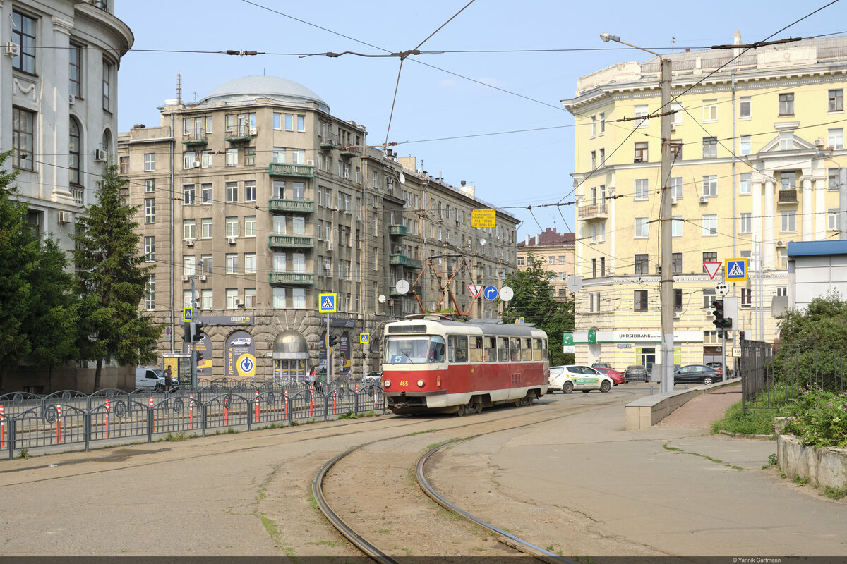 05.06.2025: КП Tatra Т3-ВПСт 465 / Endstation Vokzal  Kharkiv-Pasazhyrs'kyi , Charkiw, Ukraine