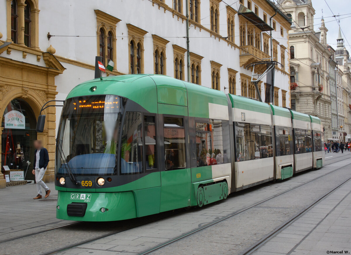 05.10.2019 | �sterreich - Graz | Stra�enbahn Bombardier Cityrunner | Nummer  659  |