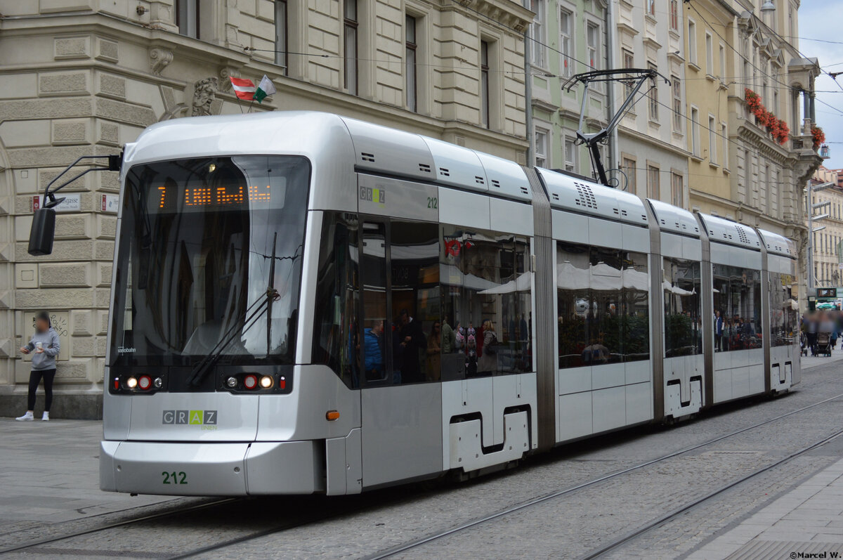 05.10.2019 | �sterreich - Graz | Stra�enbahn Stadler Variobahn | Nummer  212  |