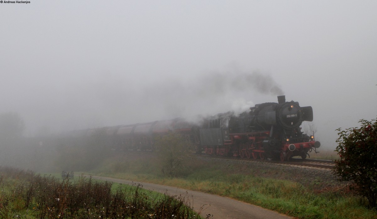 052 988-3 (50 2988) mit dem DbZ 61540 (Tuttlingen - Sigmaringen) bei Fridingen 29.9.14