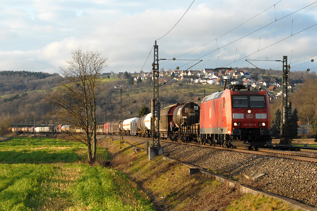 06.01.2018 Streckenabschnitt Uhingen 185 056-9