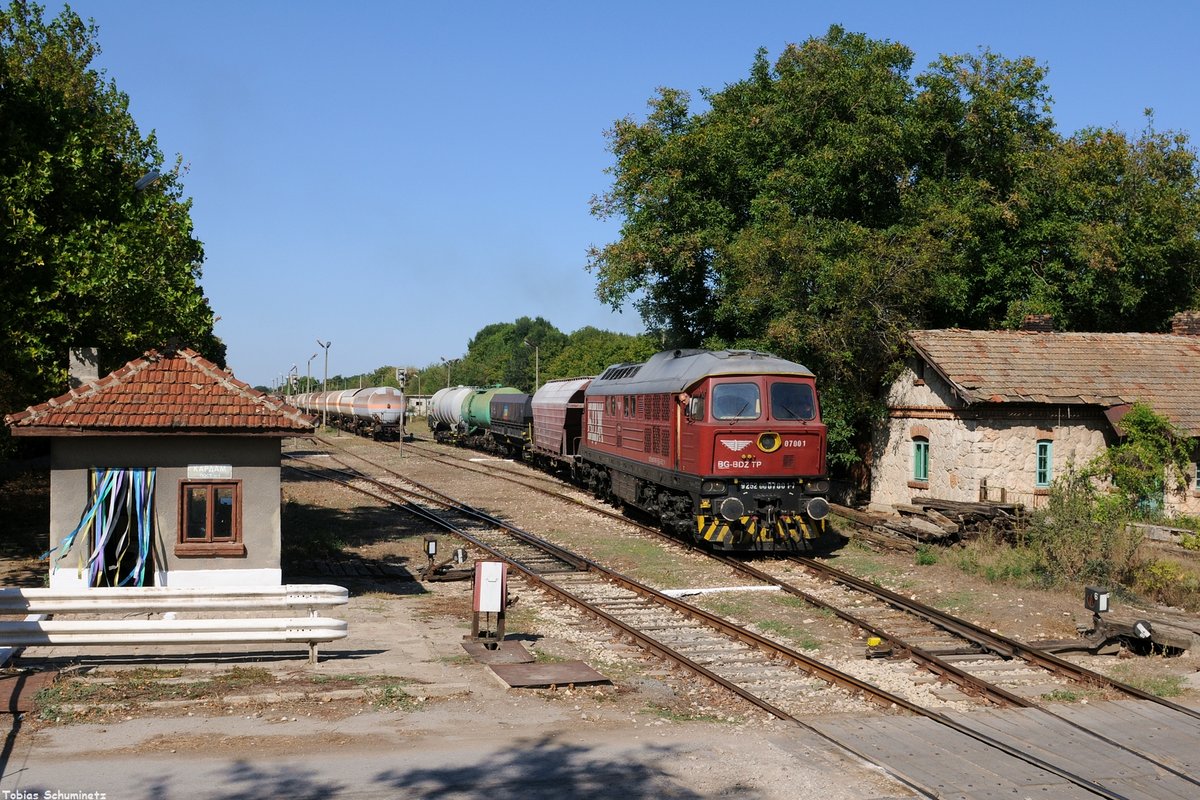 07 001 (92 52 00 07 001-7 BG-BDZTP) als Rangierfahrt am 19.08.2019 in Kardam