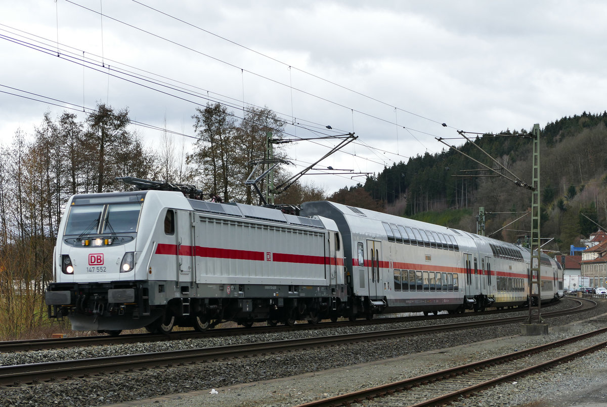 07.03.2019, IC 2063 von Karlsruhe Hbf nach Leipzig Hbf fährt pünktlich