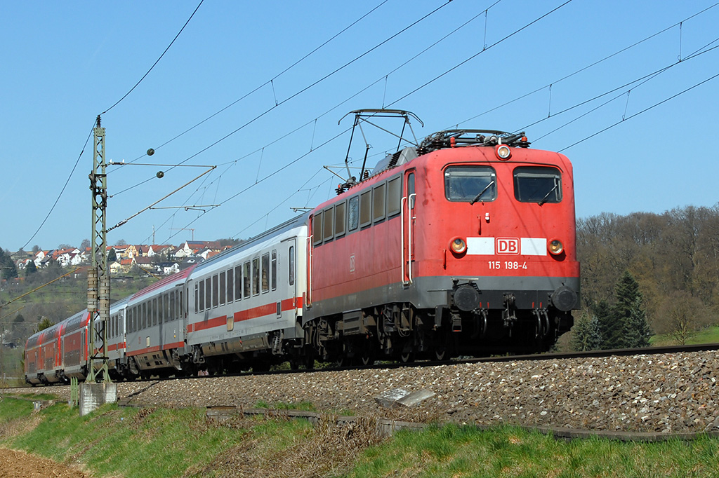 07.04.2018 Streckenabschnitt Uhingen 115 198-4