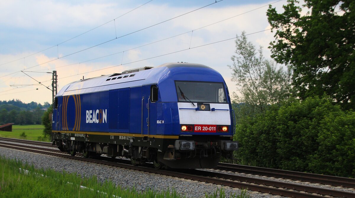 07.06.2021 bei Bernau/KBS 951: eine ER 20 der beacon  als LZ unterwegs in Richtung Salzburg.