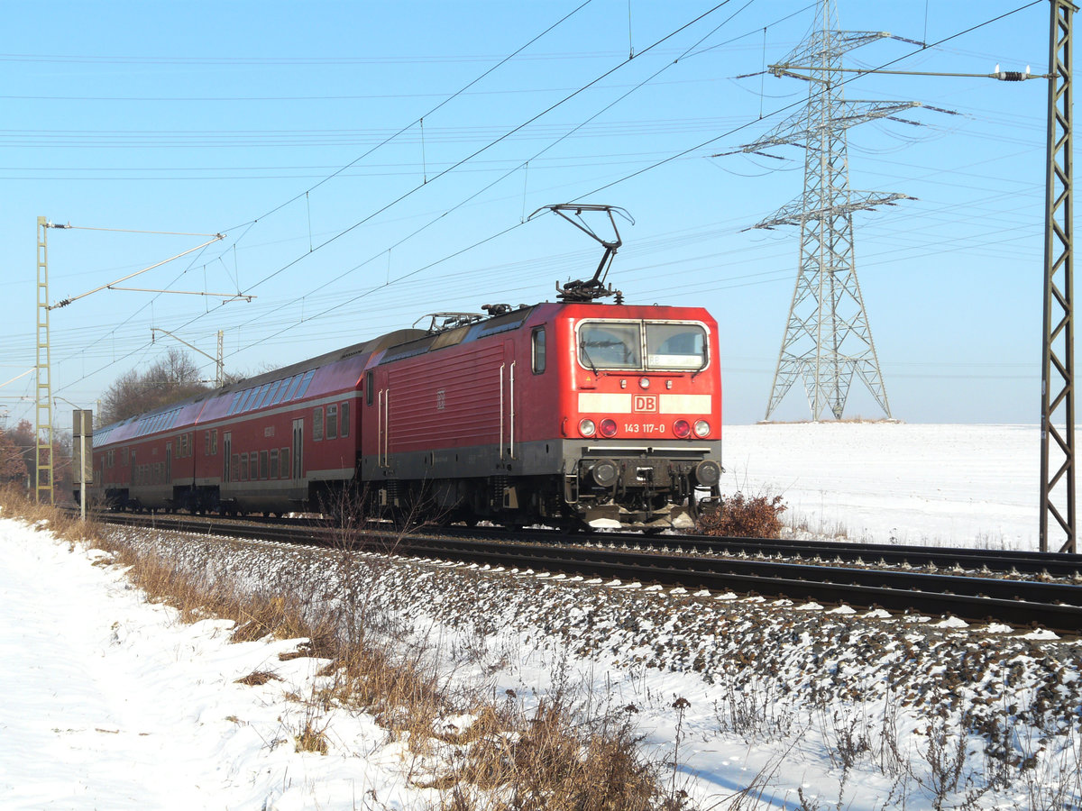 08. Januar 2009, RB 34192 von Lichtenfels fährt durch die Zettlitzer Kurve über Kronach nach Pressig-Rothenkirchen.