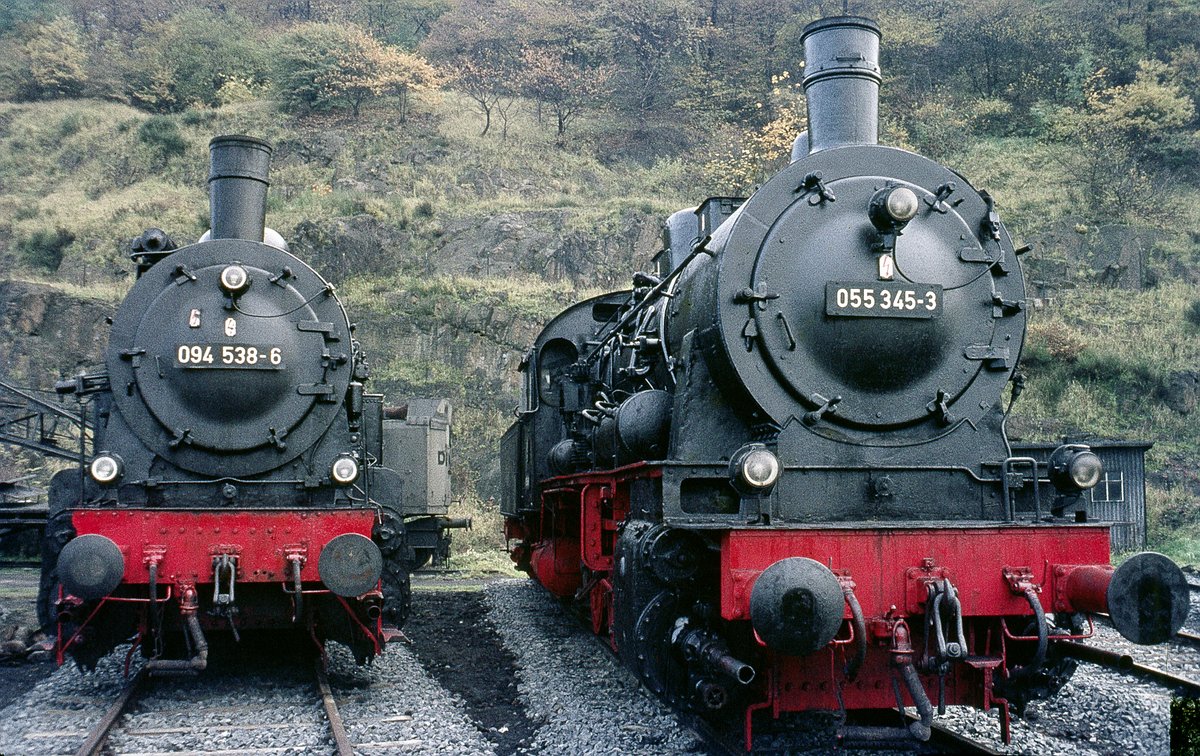 094 538 und 055 345 im Bw  Dillenburg