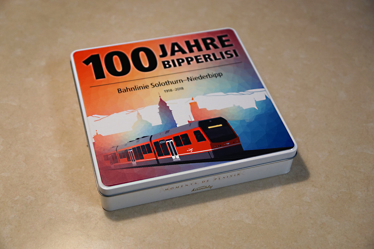 100 JAHRE BIPPERLISI
Bahnlinie Solothurn-Niederbipp
1918 bis 2018

Am Samstag den 28. April 2018 feiert das BIPPERLISI in Niederbipp seinen 100. Geburtstag.
Foto: Walter Ruetsch