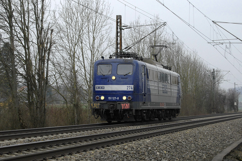 10.02.2018 Streckenabschnitt Uhingen 151 127-8