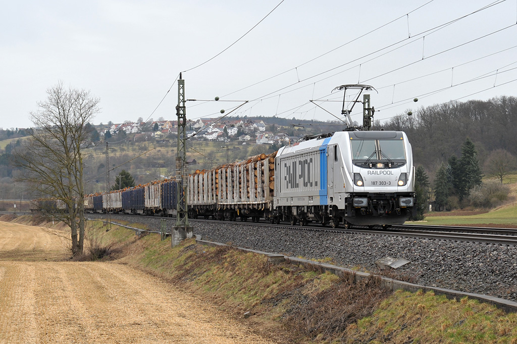 10.03.2018 Streckenabschnitt Uhingen 187 303-3
