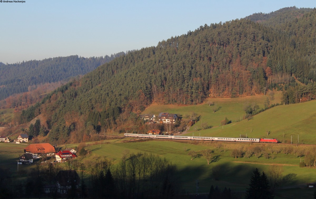 101 *** mit dem IC 2005  Bodensee  (Emden Hbf-Konstanz) bei Gutach 13.12.13