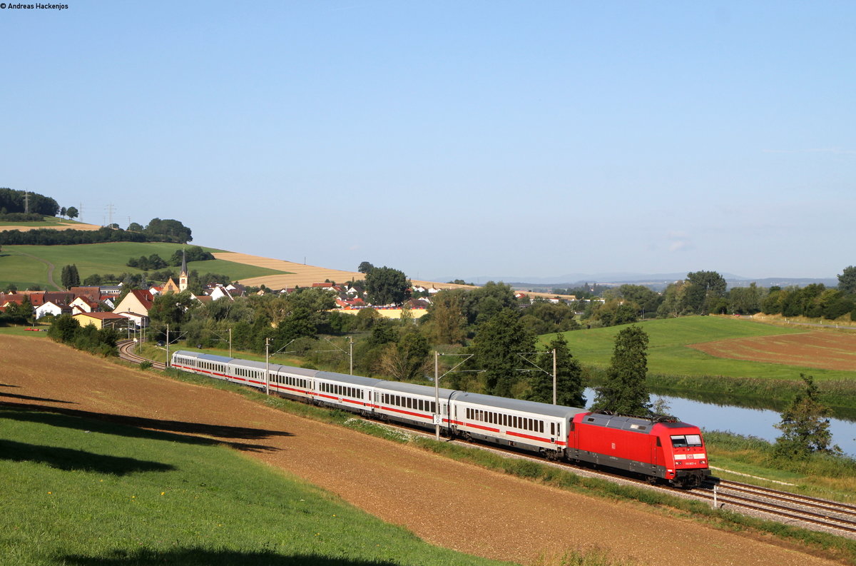 101 002-4 mit dem LPFT 78663 (Offenburg-Immendingen) bei Gutmadingen 11.8.19