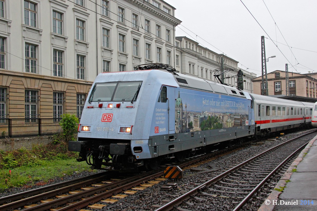 101 016-4  Dertour Wien  mit IC2440 am 15.05.2014 in Wuppertal Hbf.