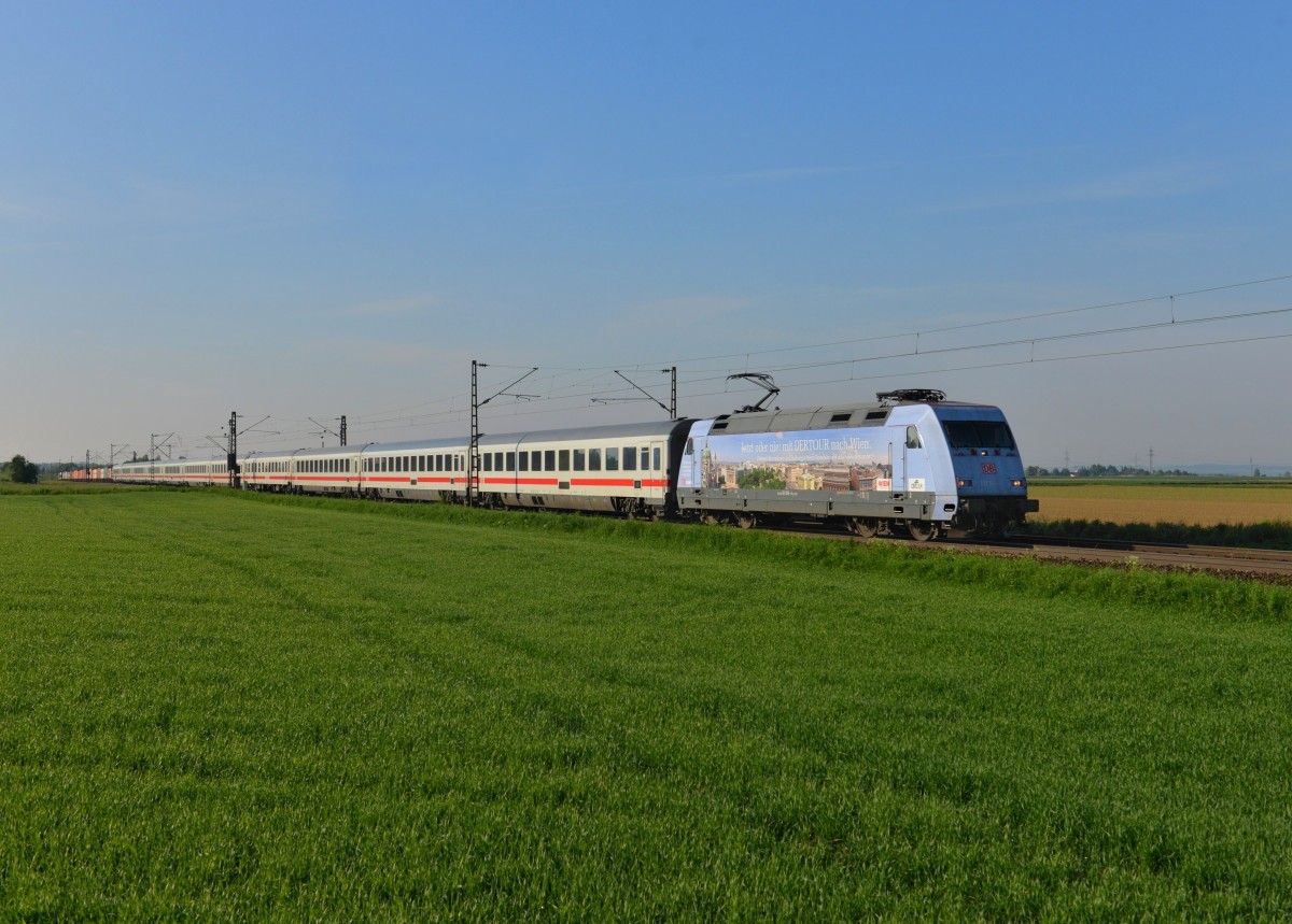 101 016 mit IC 2024 am 06.05.2014 bei Plattling.