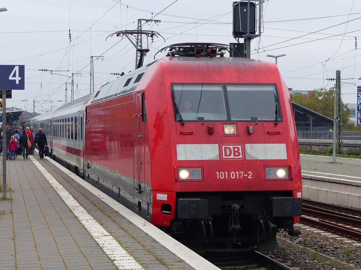 101 017 mit IC nach Berlin in Rheine, 20.10.19