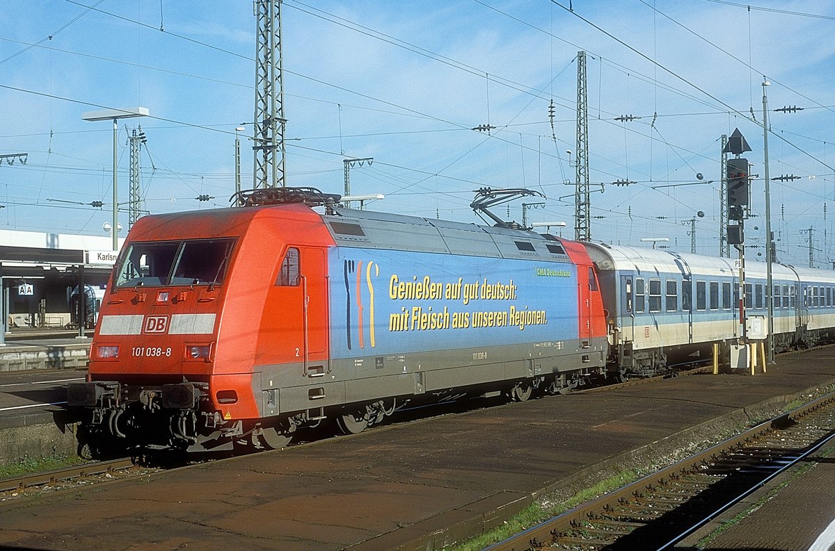101 038  Karlsruhe Hbf  11.11.01