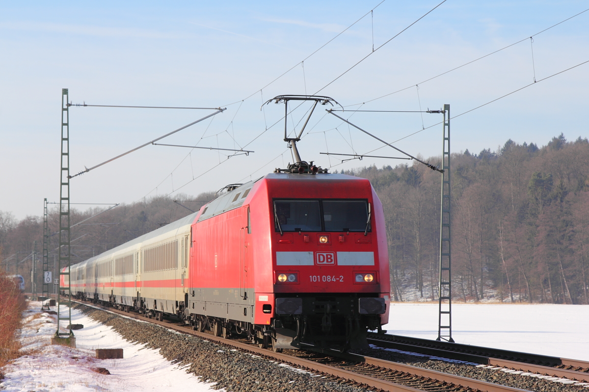 101 048-2 DB bei Unterlangenstadt am 27.01.2017.