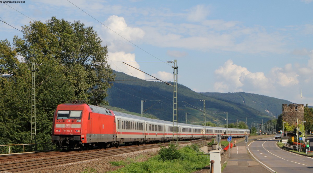 101 052-9 mit dem IC 2022 (Frankfurt(Main)Hbf-Hamburg Altona) bei Rheindiebach 7.8.14