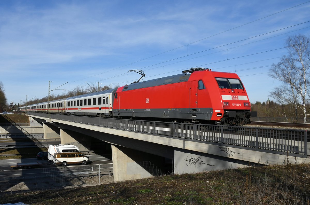 101 052 am 23.02.19 bei Vaterstetten