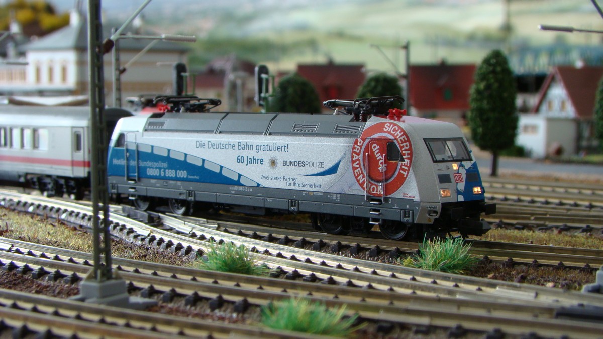 101 060 DB von Fleischmann, auf meiner Anlage, Epoche VI.