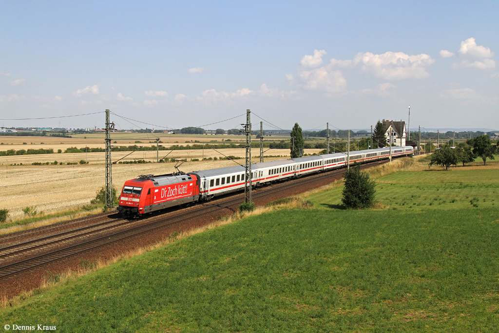 101 062 mit IC 2356 am 21.08.2015 in Seebergen.