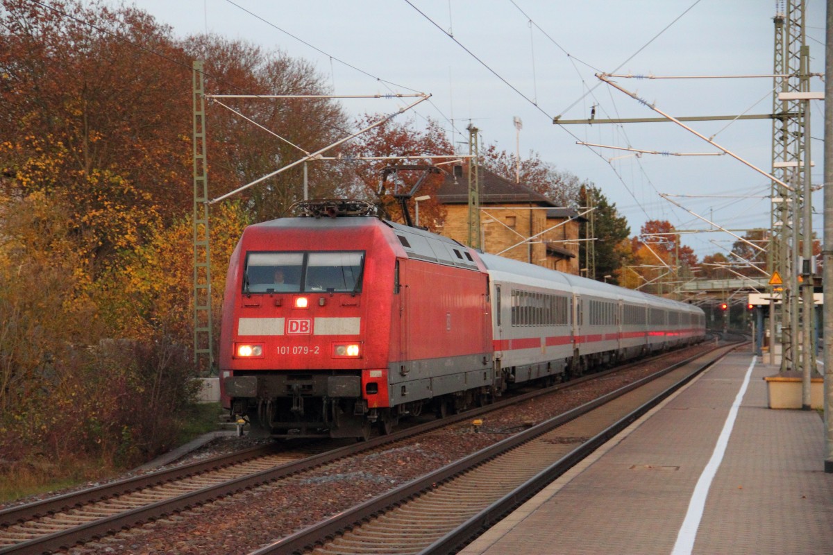 101 079-2 DB in Hochstadt/ Marktzeuln am 26.10.2013.