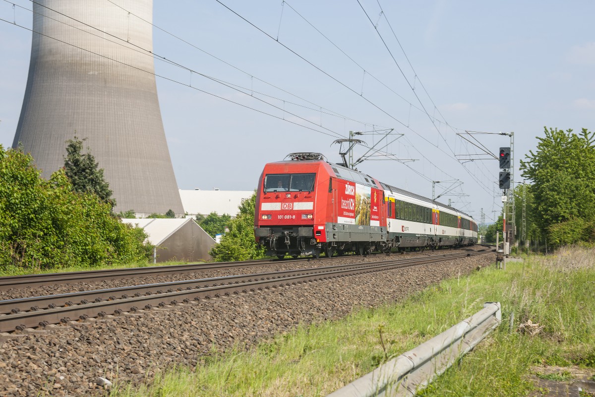 101 081 Werbelok Zürich in Weißenthurm am 04.05.2014