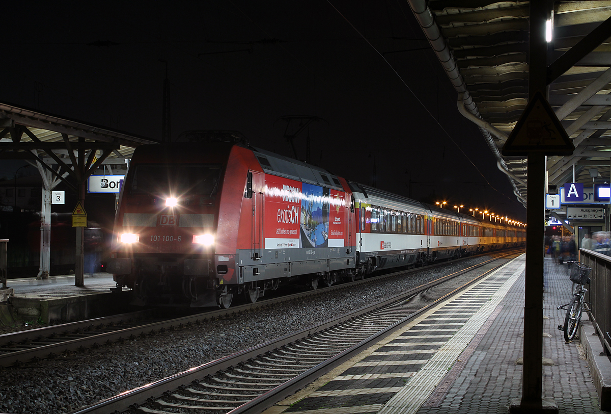 101 100-6 am EC6 beim Halt in Bonn Beuel am 02.11.2014