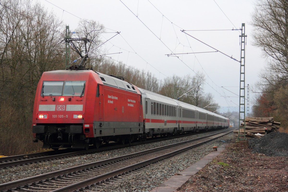101 105-5 DB in Michelau am 08.12.2013.