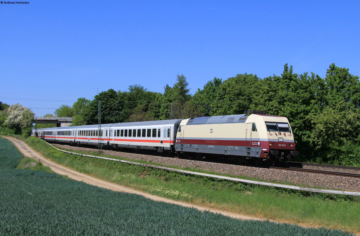101 112-1  Rheingold  mit dem IC 1115 (Dortmund Hbf-Stuttgart Hbf) bei Ellental 7.5.20