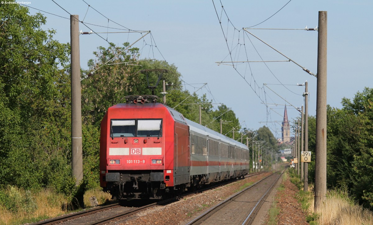 101 113-9 mit dem LPF 78650 (Konstanz-Singen(Htw)) bei Böhringen Rickelshausen 21.6.14