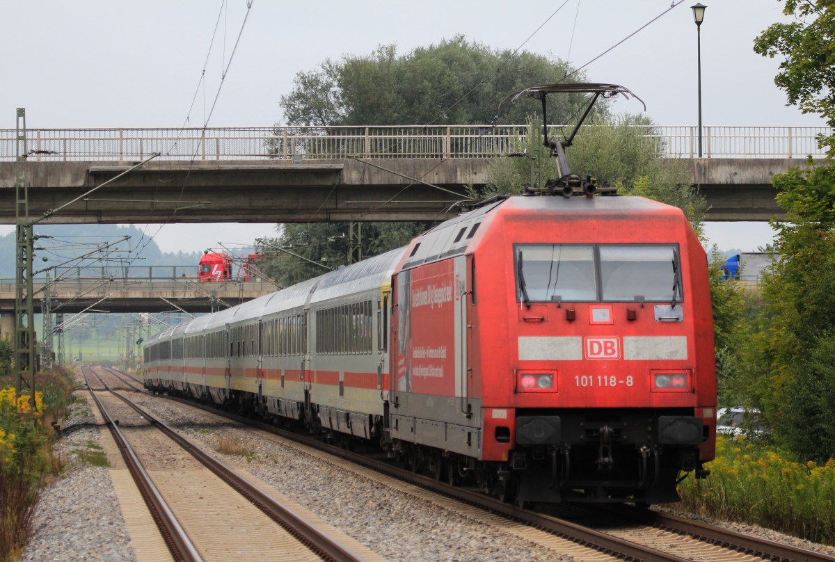 101 118 mit einem EC am 27. August in Bernau am Chiemsee.