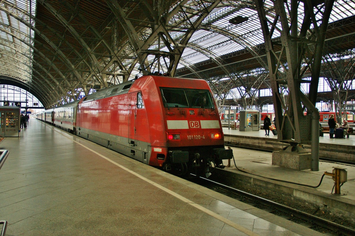 101 120-4 im Leipziger Hbf. am 21.02.14.
