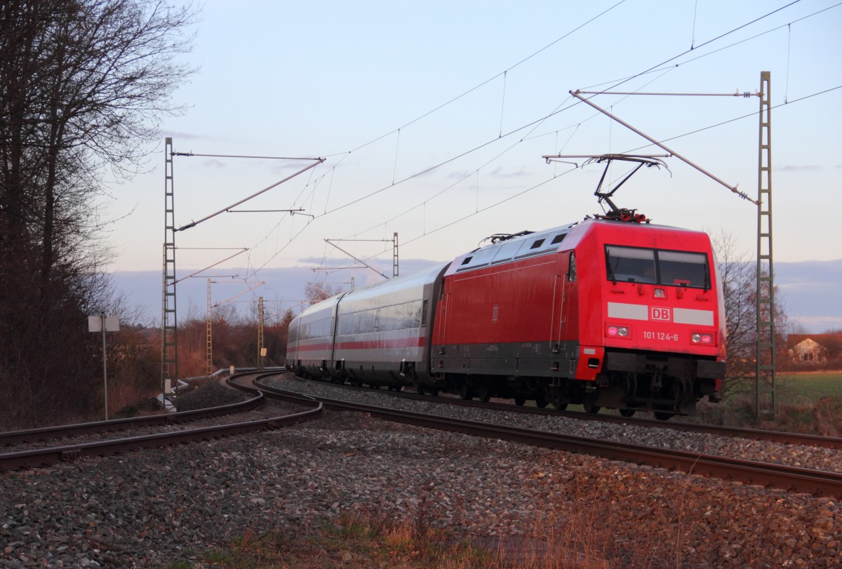 101 124-6 bei Redwitz am 28.02.2014.