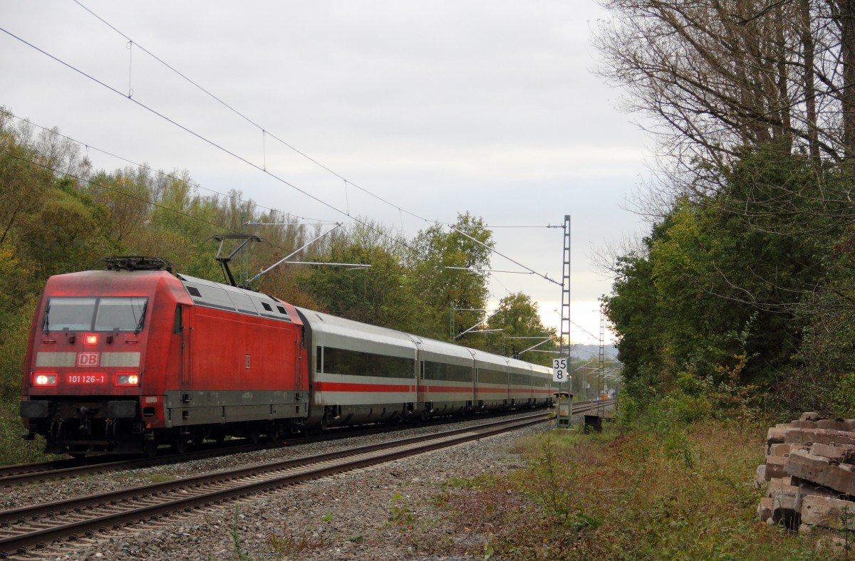 101 126-6 DB bei Michelau am 23.10.2014.
