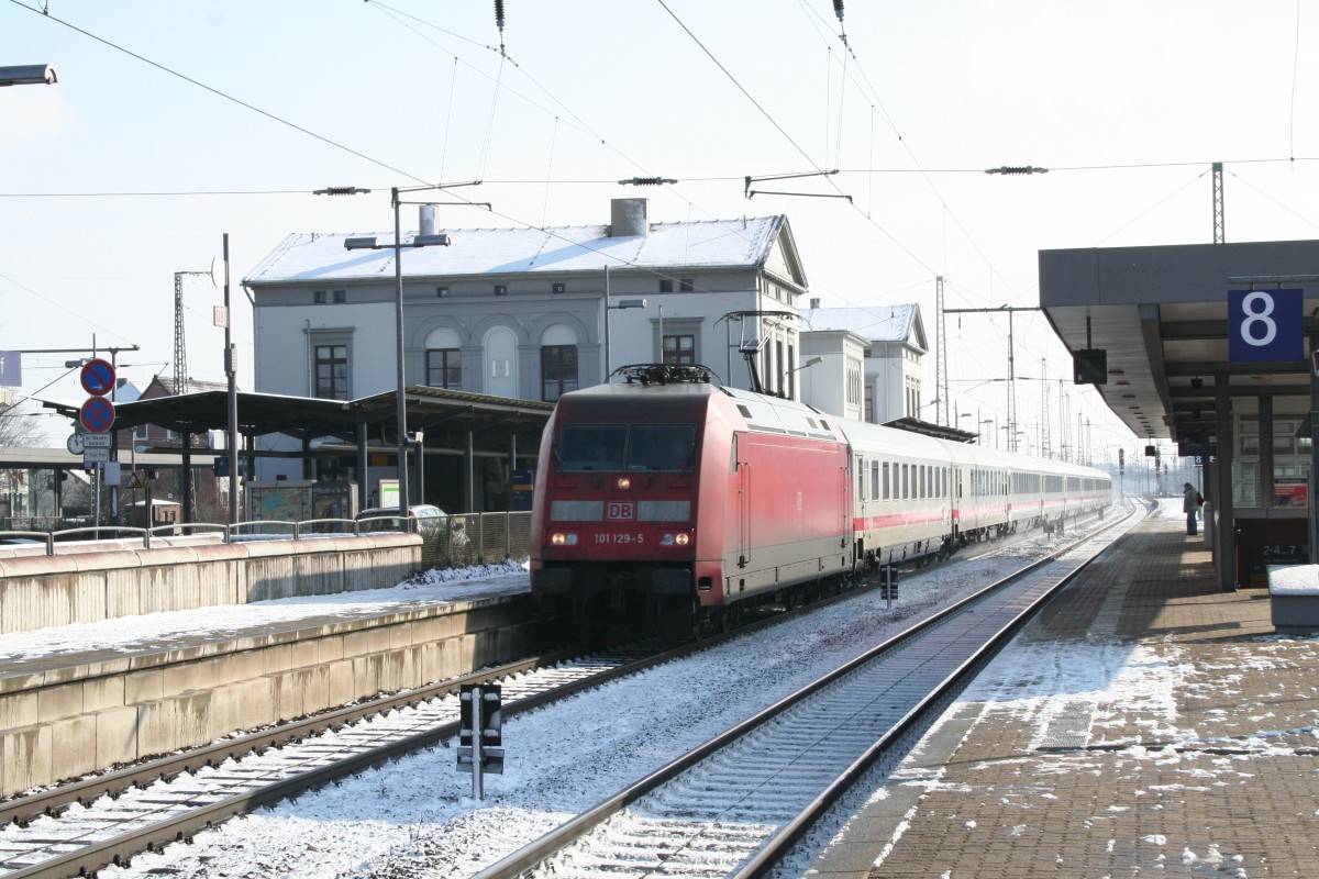 101 129-5 Durchfahrt Wunstorf 02.03.2006