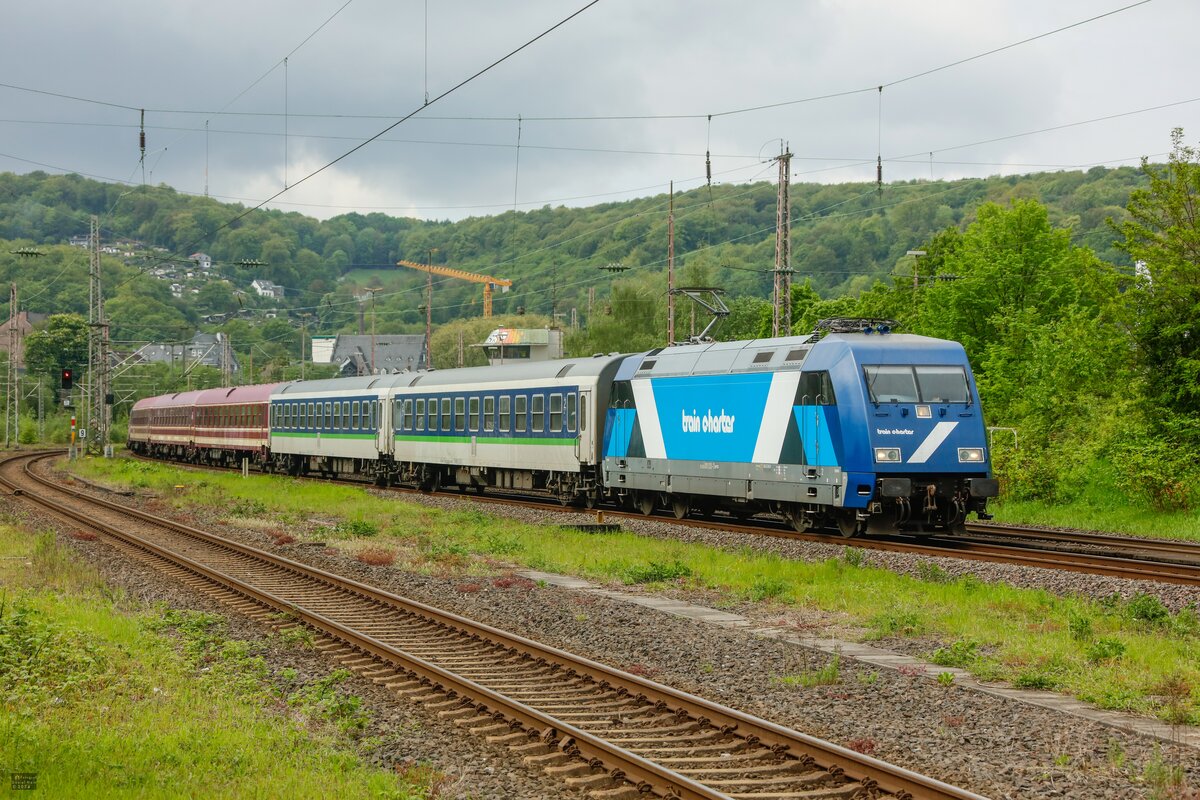 101 133-7 train charter mit Leerzug in Wuppertal Steinbeck, am 05.05.2024.