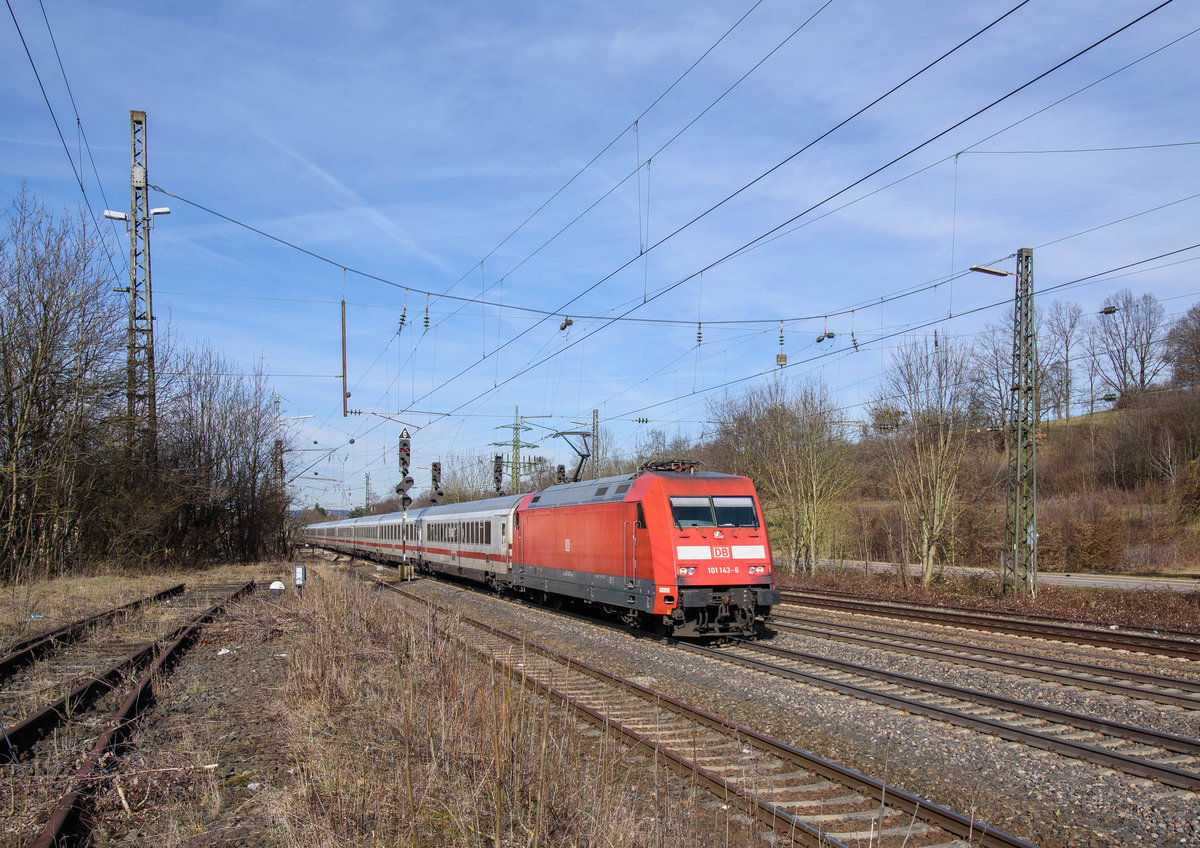 101 143 mit IC....?? nach München in Süßen am 4.3.2017.