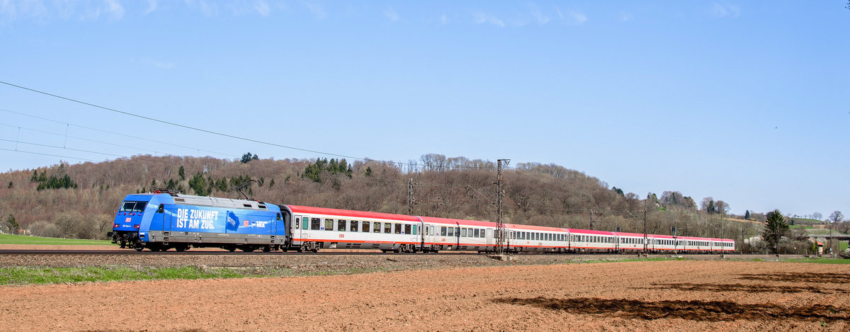 101 144 Hertha BSC mit IC 118 nach Münster(Westf.)(Uhingen(Fils)8.4.2018)