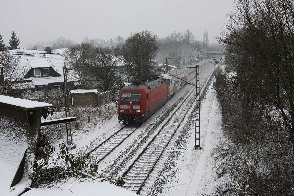 101115 mit IC 2220 nach Fehmarn am 26.01.2014 in Lengerich.