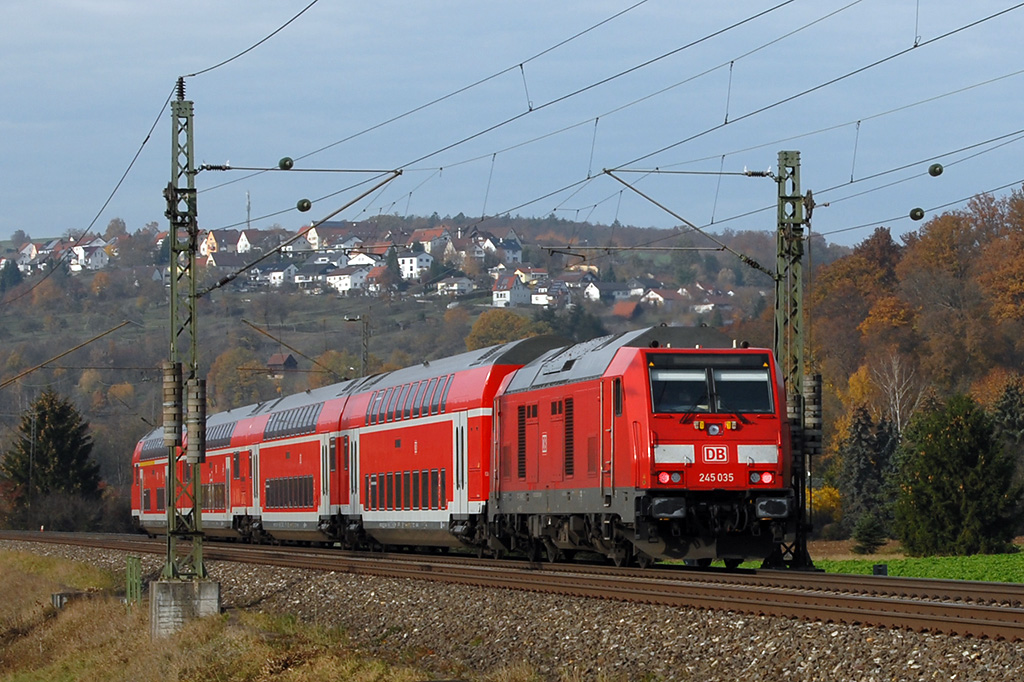 10.11.2018 Streckenabschnitt Uhingen 245 035
