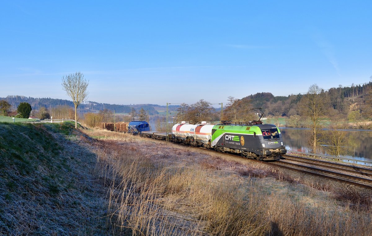 1016 014 mit EZ 45903 am 09.04.2021 bei Sandbach.