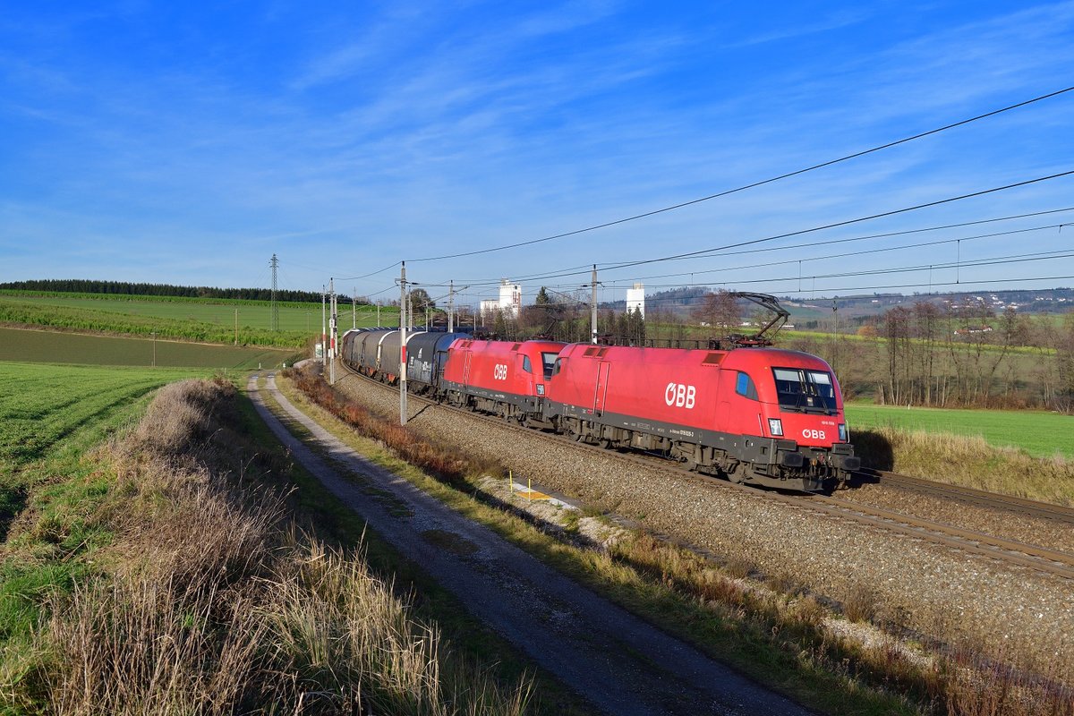 1016 028 + 1116 095 mit GAG 44907 am 11.12.2019 bei Haiding.