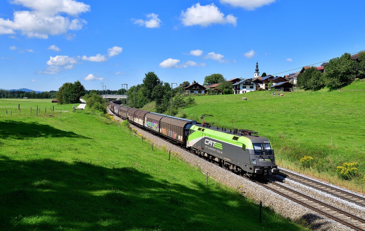 1016 036 mit einem Güterzug am 02.09.2021 bei Straß.