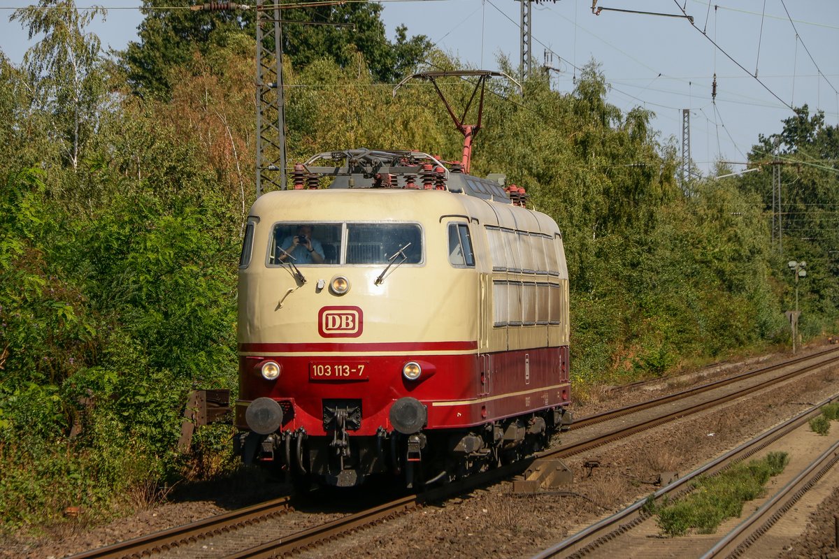 103 113-7 DB in Recklinghausen Süd, am 02.09.2018.