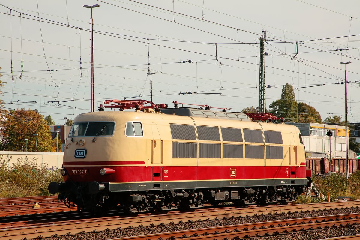 103 197-0 DB in Solingen Hbf abgestellt, September 2020.